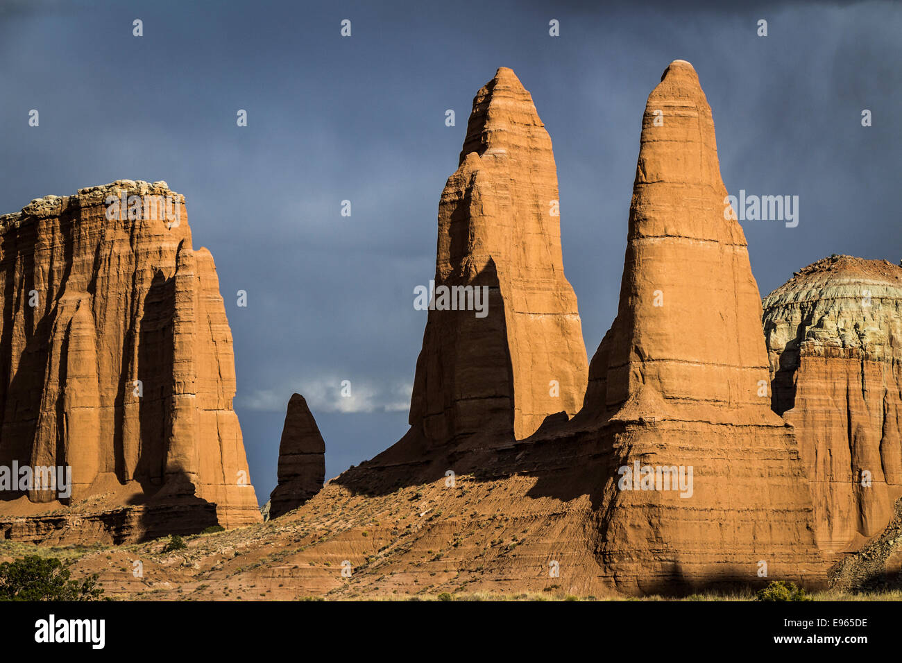 Upper Cathedral Valley, Capitol Reef National Park, Utah. Stockfoto