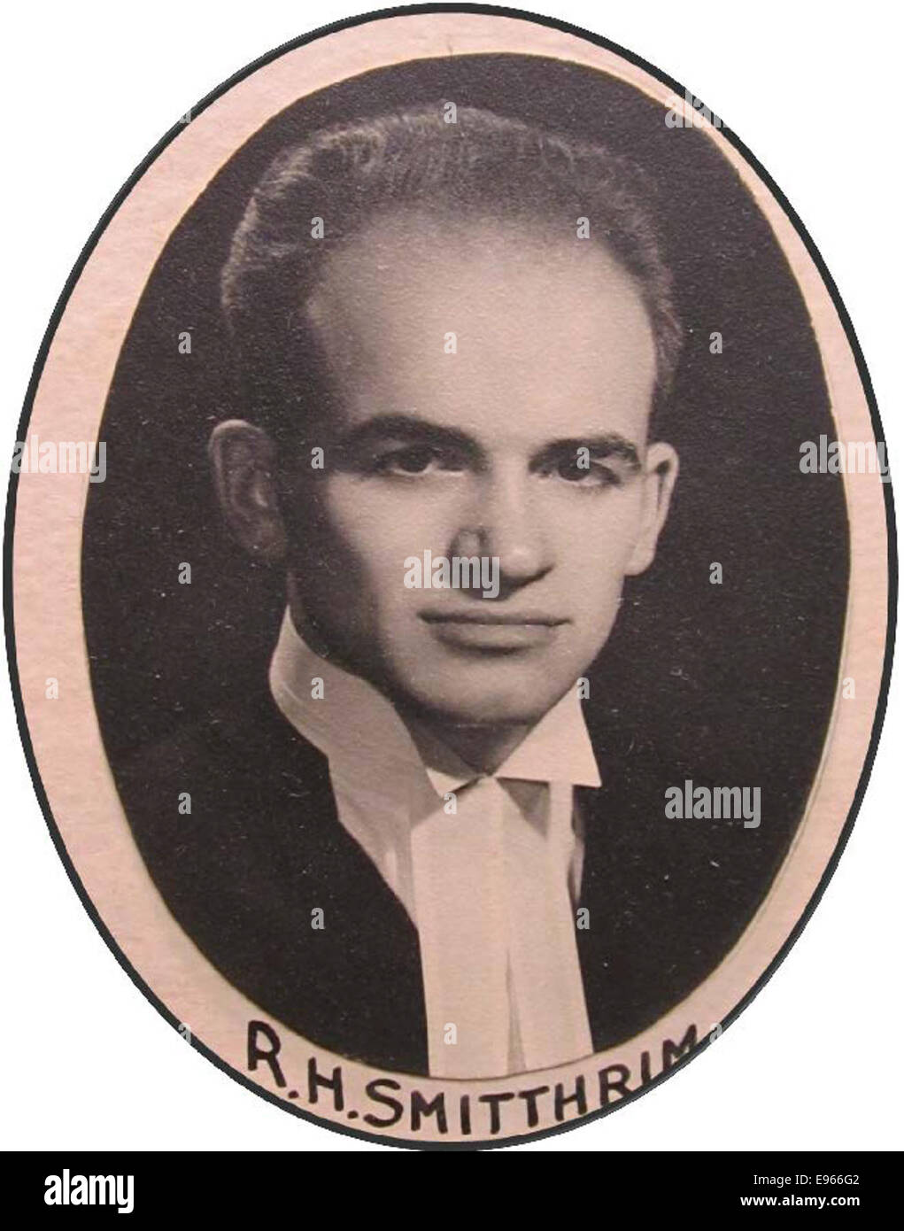 Eine Fotografie von Robert Henry Smithrim (1914–1989), einem bemerkenswerten Individuum im 20. Jahrhundert, möglicherweise in der zweiten Hälfte seines Lebens. Stockfoto