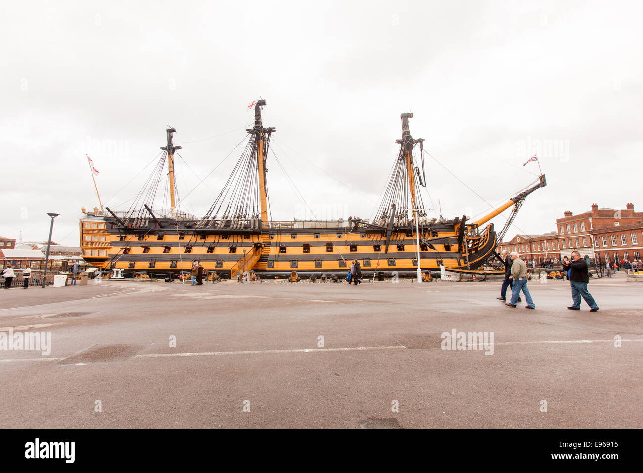 HMS Victory, historisches Schiff, Portsmouth Historic Dockyard, Portsmouth, Hampshire, England Stockfoto