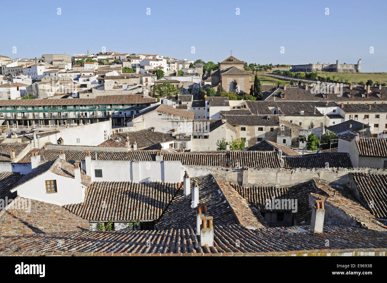Stadtbild, Chinchon, Spanien Stockfoto