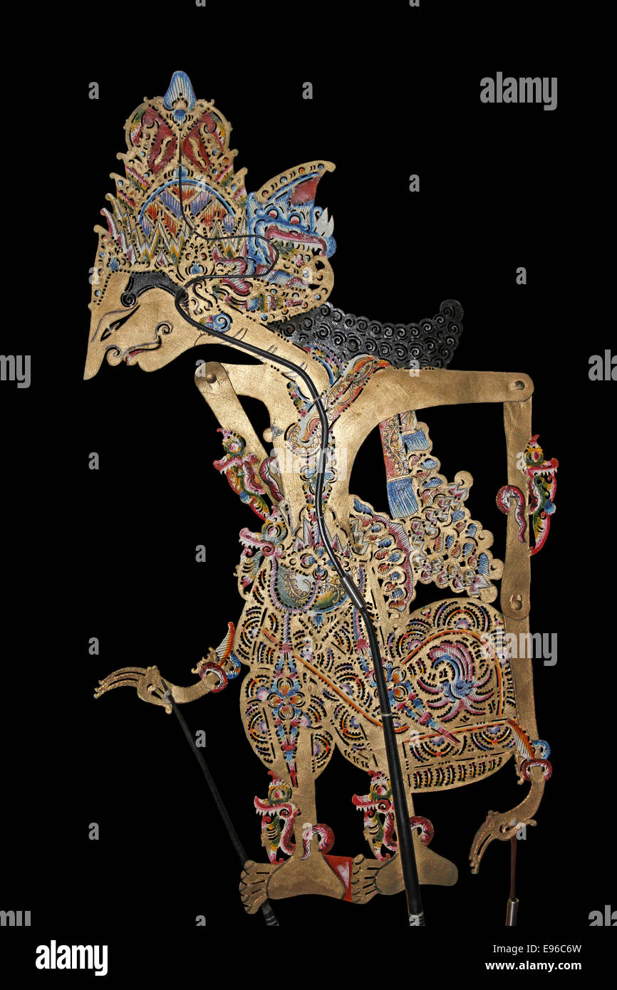 Indonesische Wayang Kulit Schatten Marionette Stockfoto