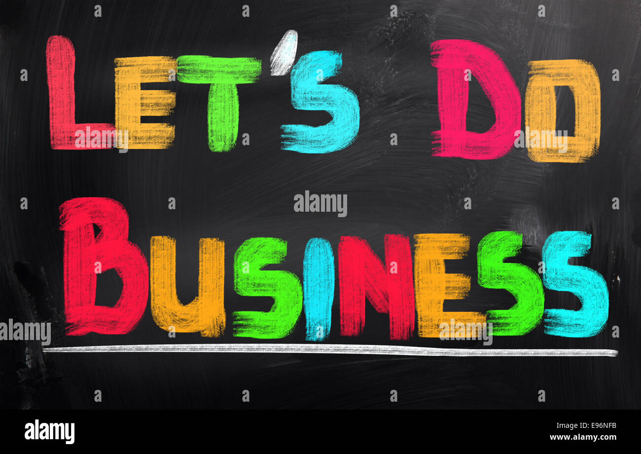 Konzept, handschriftlich mit Kreide - Farbbild Stockfoto