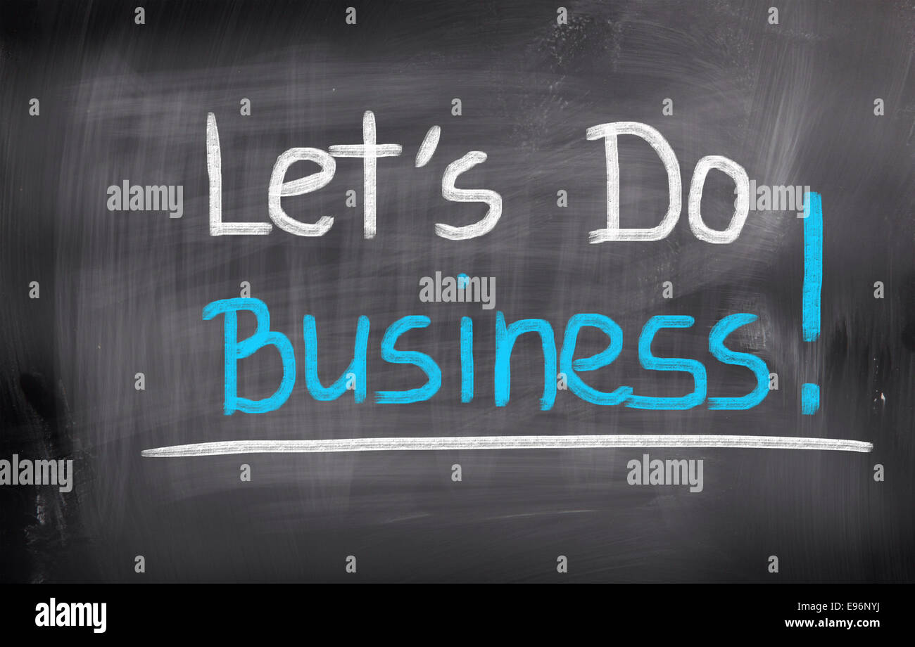 Konzept, handschriftlich mit Kreide - Farbbild Stockfoto