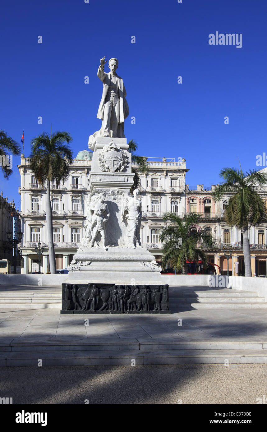 Jose Marti Denkmal im Central Park. Stockfoto