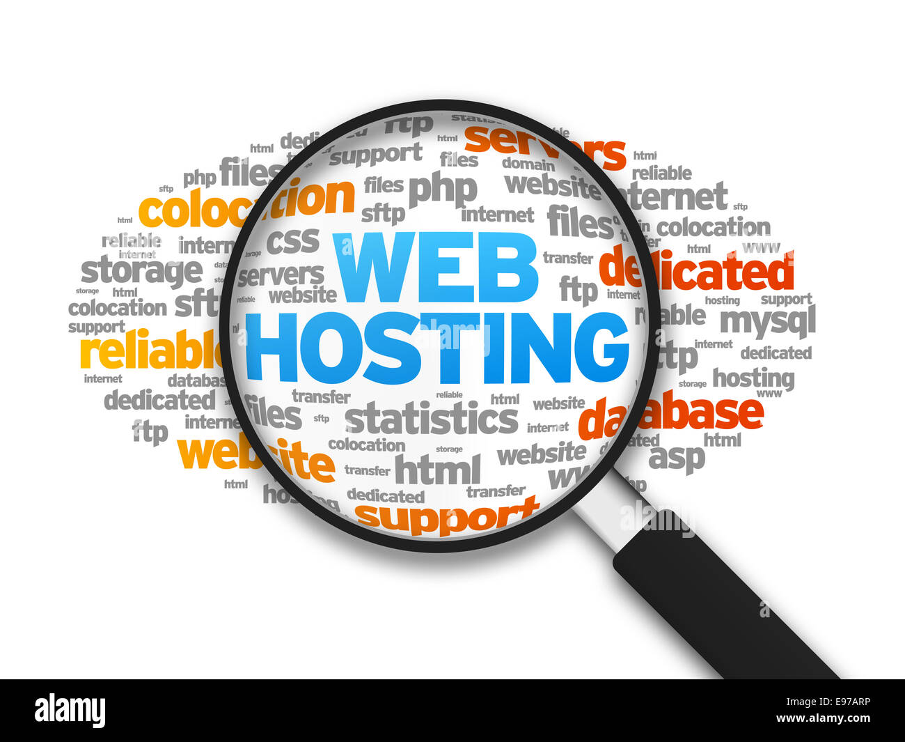 Web-Hosting Stockfoto
