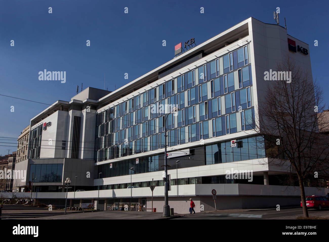 Geschäftsbank Plzen, Tschechische Republik Stockfoto