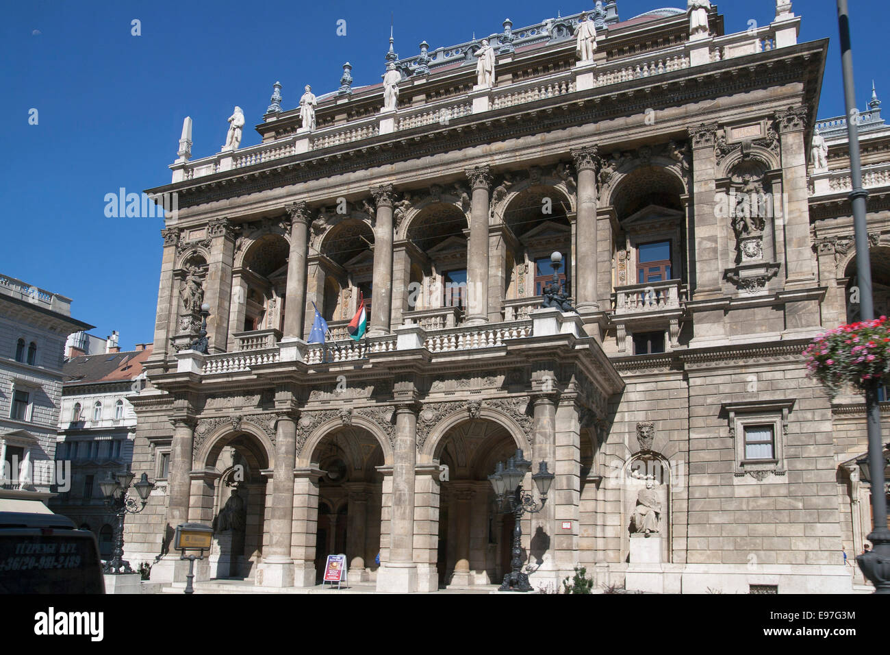 Die ungarische Staatsoper, Budapest, Ungarn Stockfoto