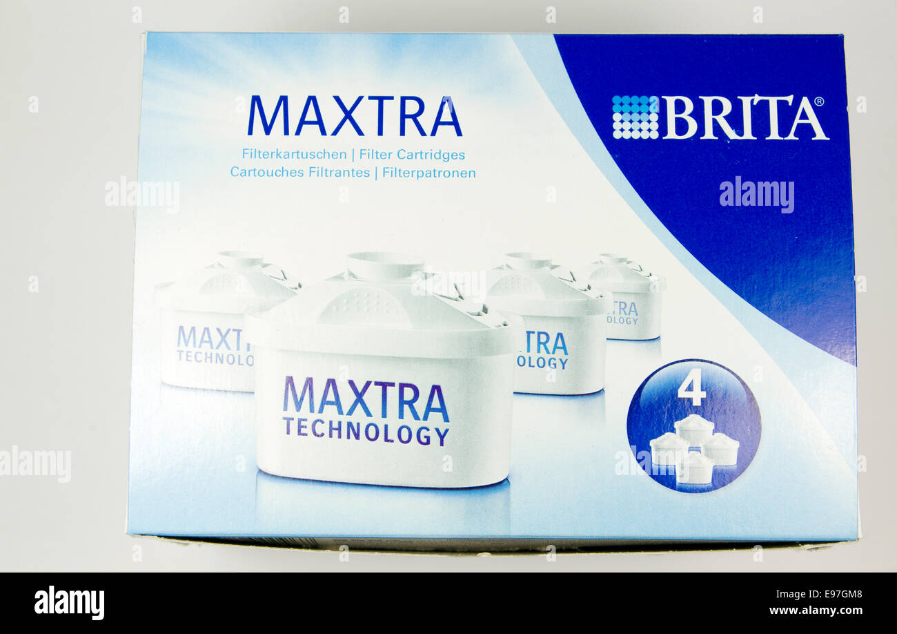 Brita Maxtra Wasserfilter. Stockfoto
