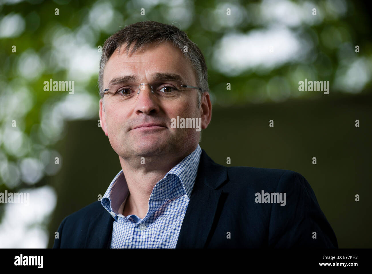 Politischer Journalist Stefan Kornelius erscheint das Edinburgh International Book Festival. Stockfoto