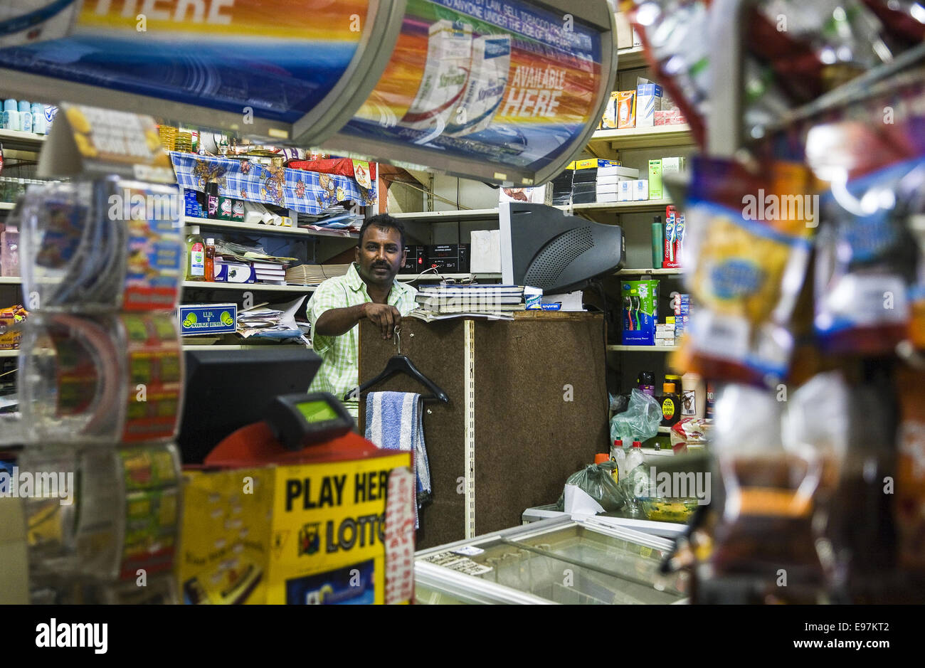 Südafrika, Durban, ein indischer Shop in Sparks Straße Stockfoto