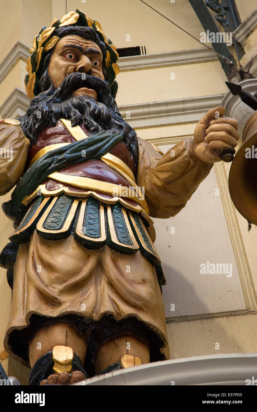 Magog Statue Royal Arcade-Melbourne-Australien Stockfoto