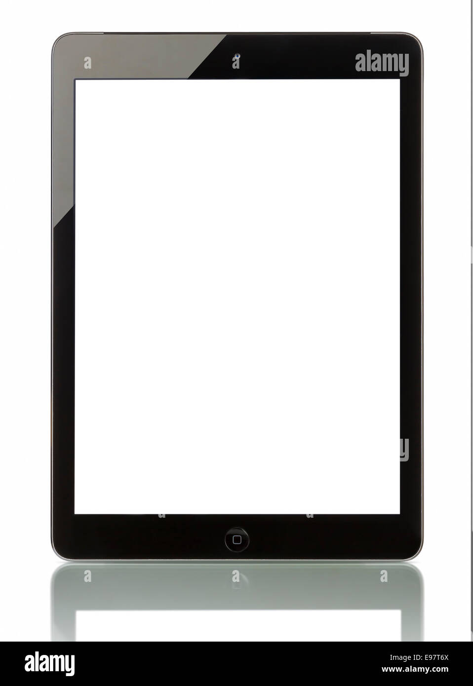 Apple iPad Air Wi‑Fi + Cellular leeren Bildschirm anzeigen Stockfoto