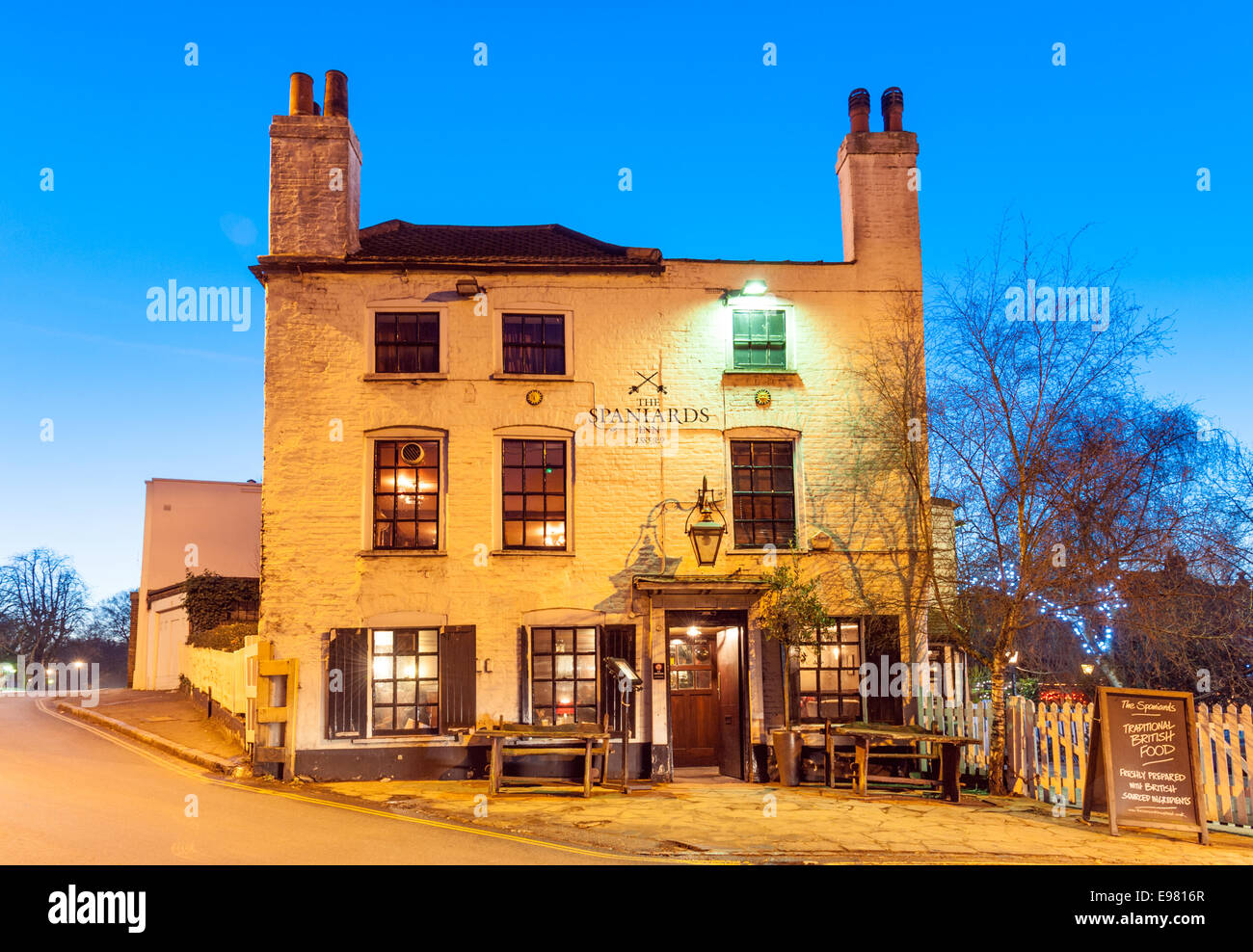 Die Spanier Inn, Hampstead, London, England, UK Stockfoto