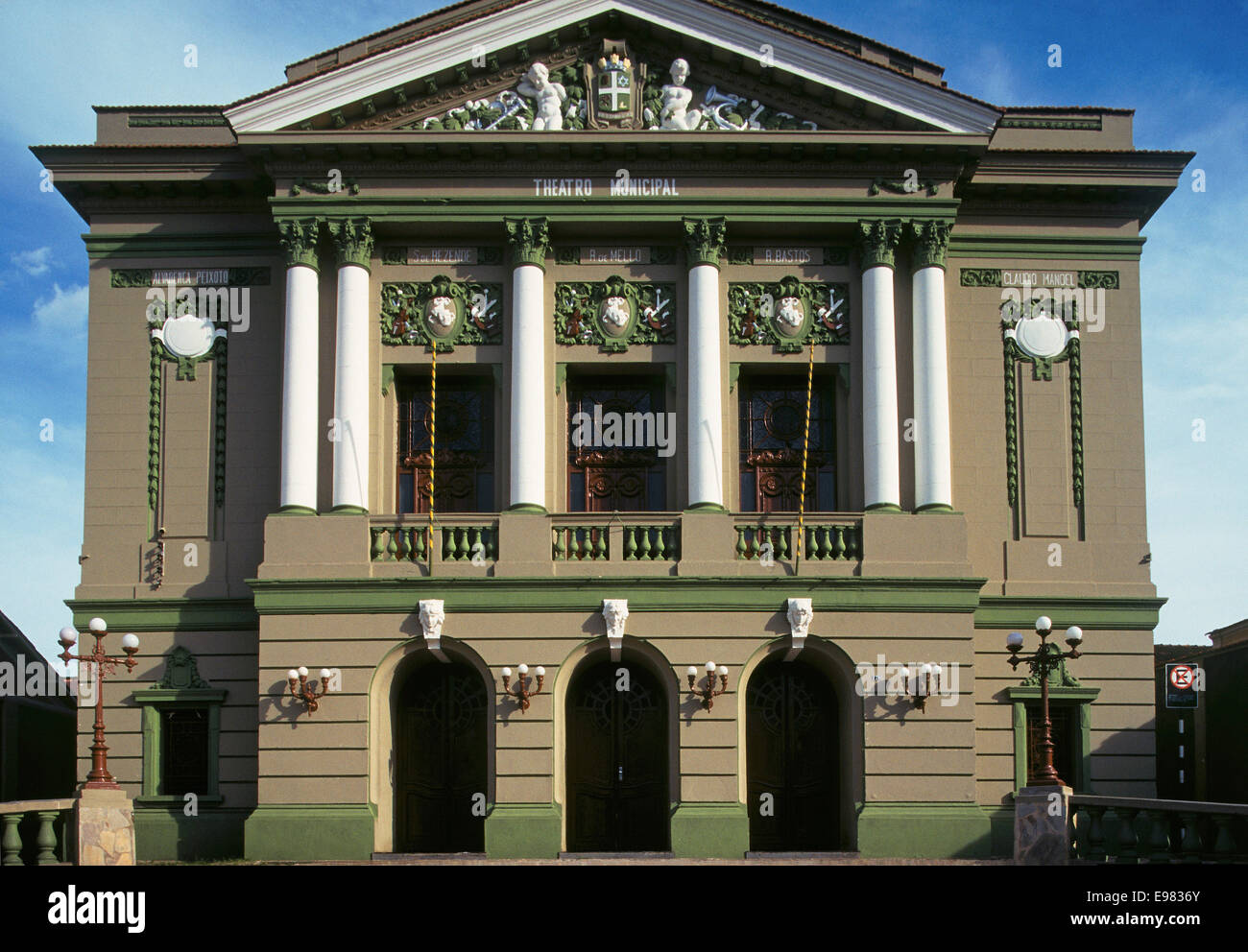 Amerika, Minas Gerais, Brasilien, Sao Joao del Rey, Teatro municipal Stockfoto