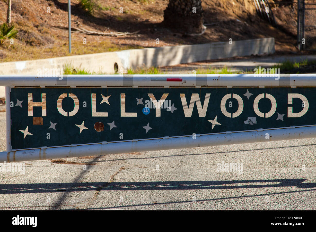 Hollywood-Schild am Hollywood Stausee Lake Hollywood, Los Angeles, Kalifornien, USA Stockfoto