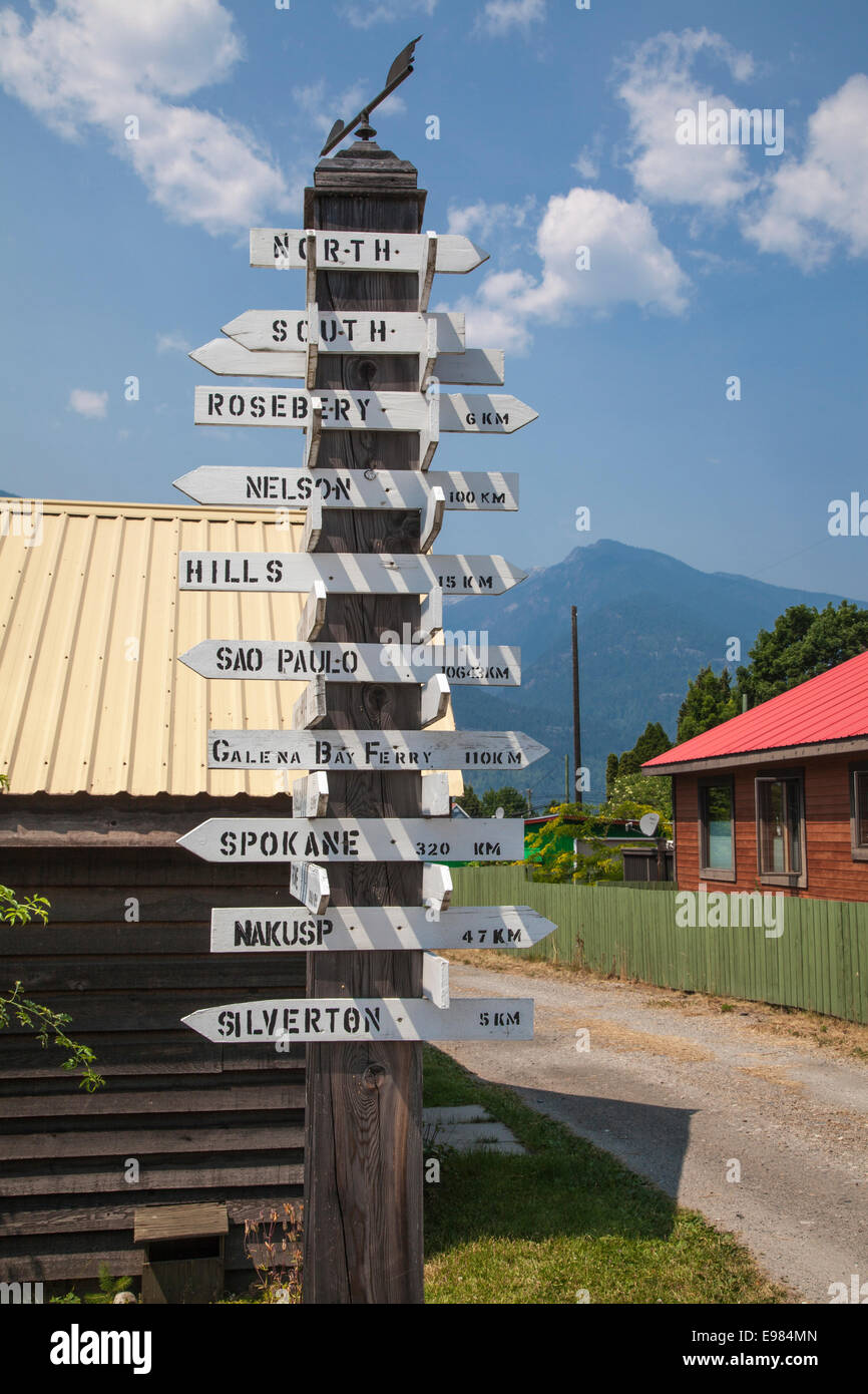 New Denver, Slocan Valley West Kootenay, Britisch-Kolumbien, Kanada Stockfoto