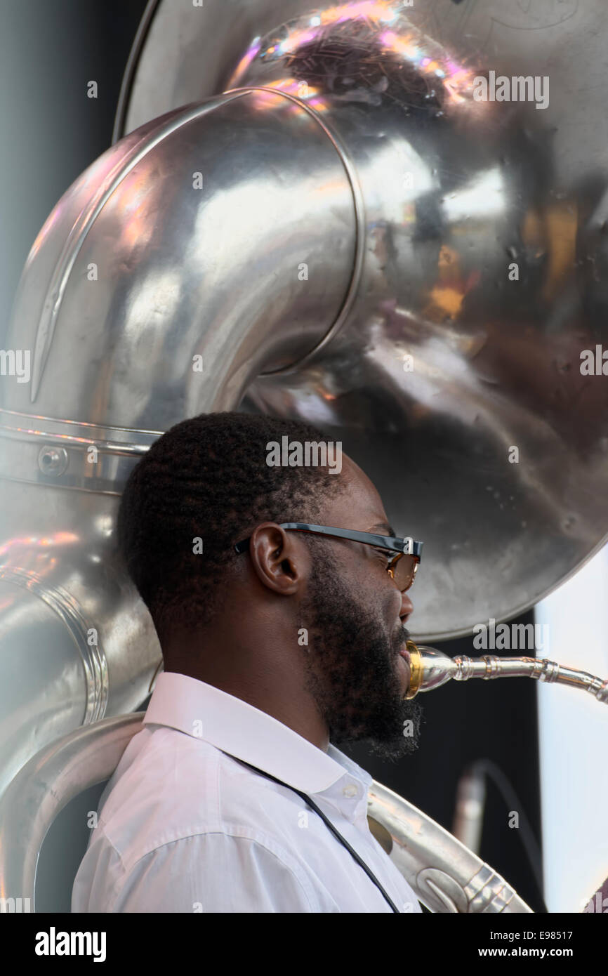 Portsmouth, VA Gospel Shout-Band The Bailey Kolibris. Stockfoto