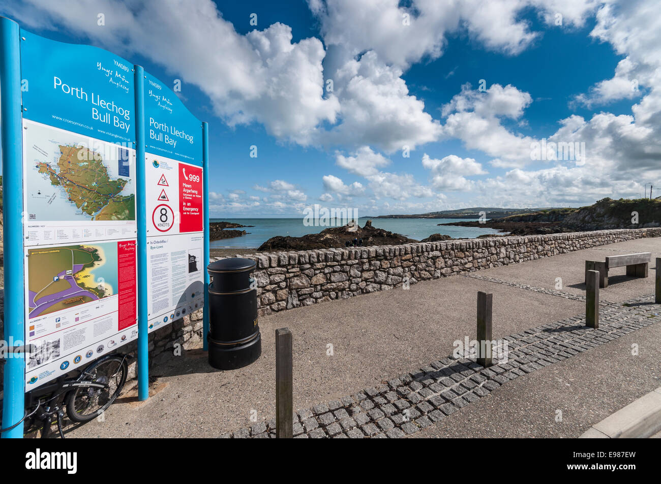 Bull Bay Porth Llechog auf Anglesey Nordwales Stockfoto