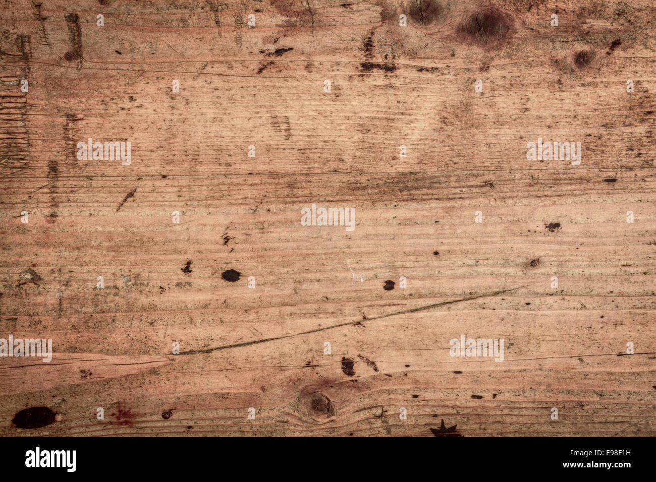 Holz Hintergrundtextur von glatten Holzbrettern erzielte und befleckt mit dem Alter Stockfoto