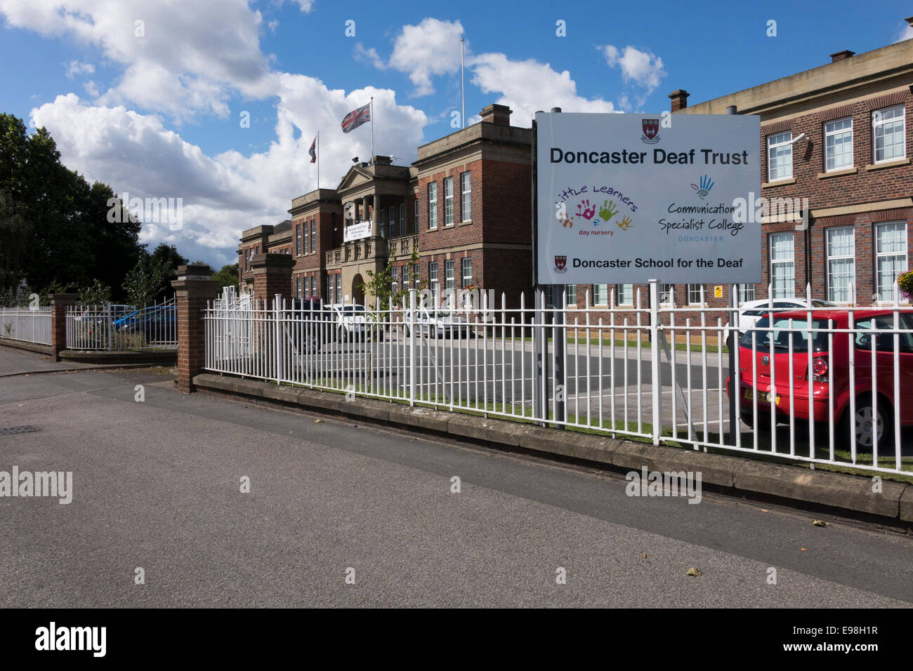 Doncaster School for the Deaf, Doncaster taub Vertrauen Stockfoto