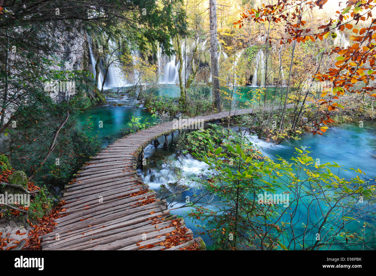 Nationalpark Plitvicer Seen, Kroatien Stockfoto