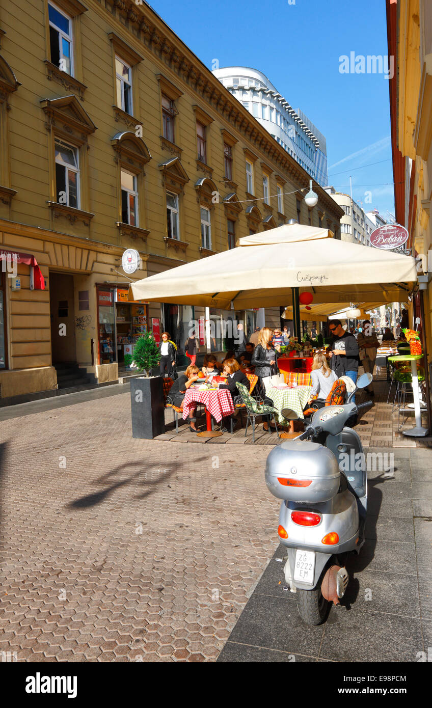 Zagreb restaurant Stockfoto