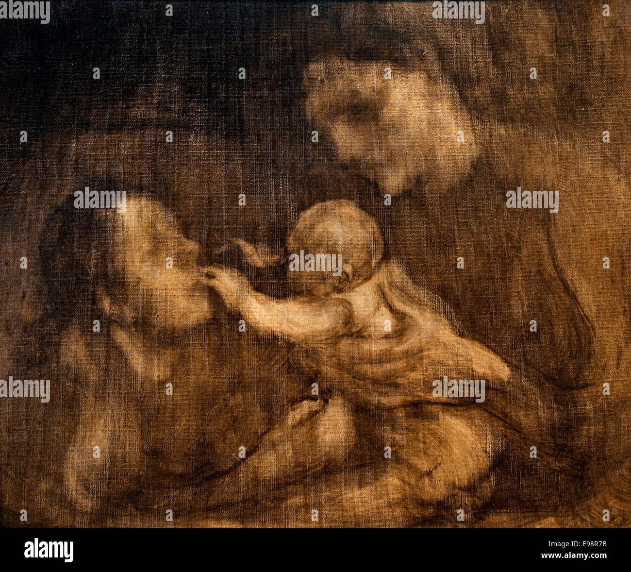 Maternité - Mutterschaft durch Eugene Carriere 1849-1906 Frankreich Stockfoto