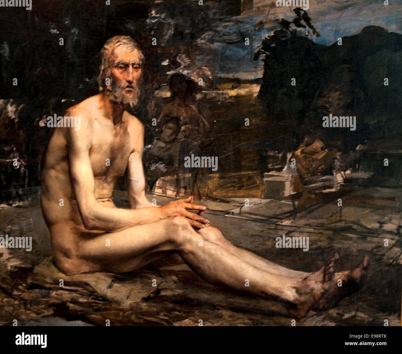 Job 1876 Jules Bastien-Lepage Französisch Frankreich 1848 – 1884 Stockfoto