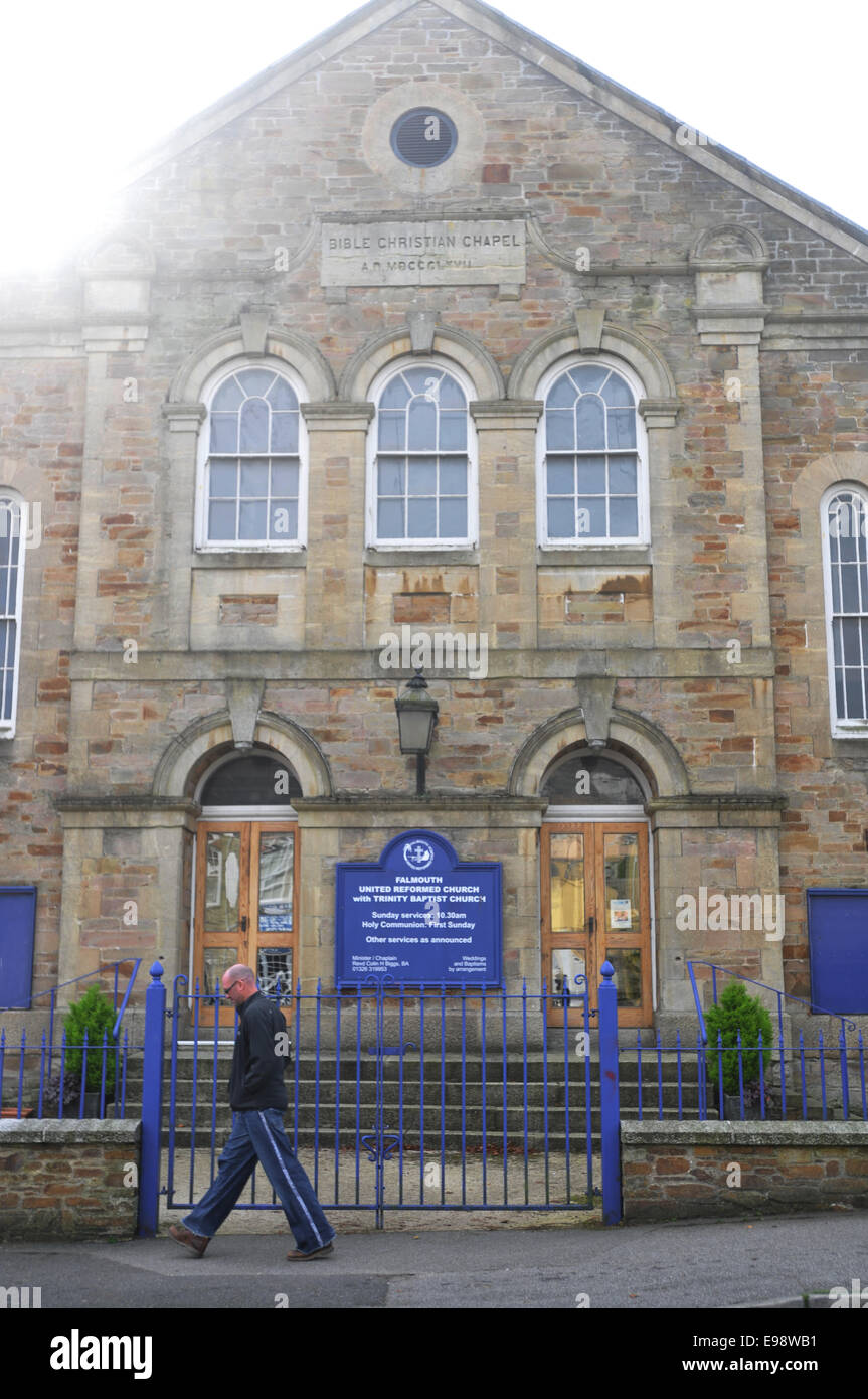 Evangelisch-reformierten Kirche in Falmouth, England Stockfoto