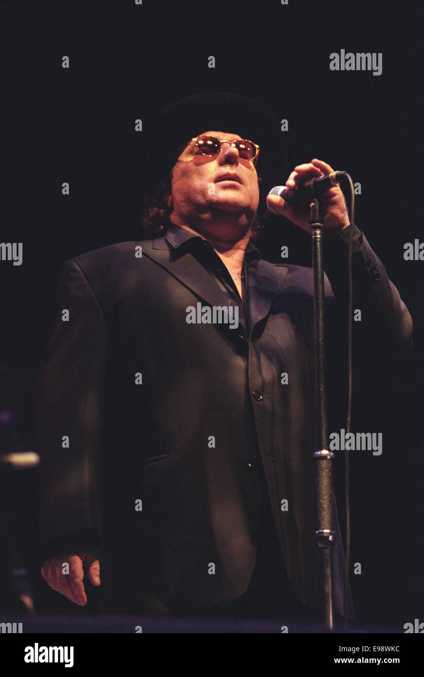 Van Morrison in Konzert in Glasgow SECC in Glasgow, Schottland, Juni 1998. Stockfoto