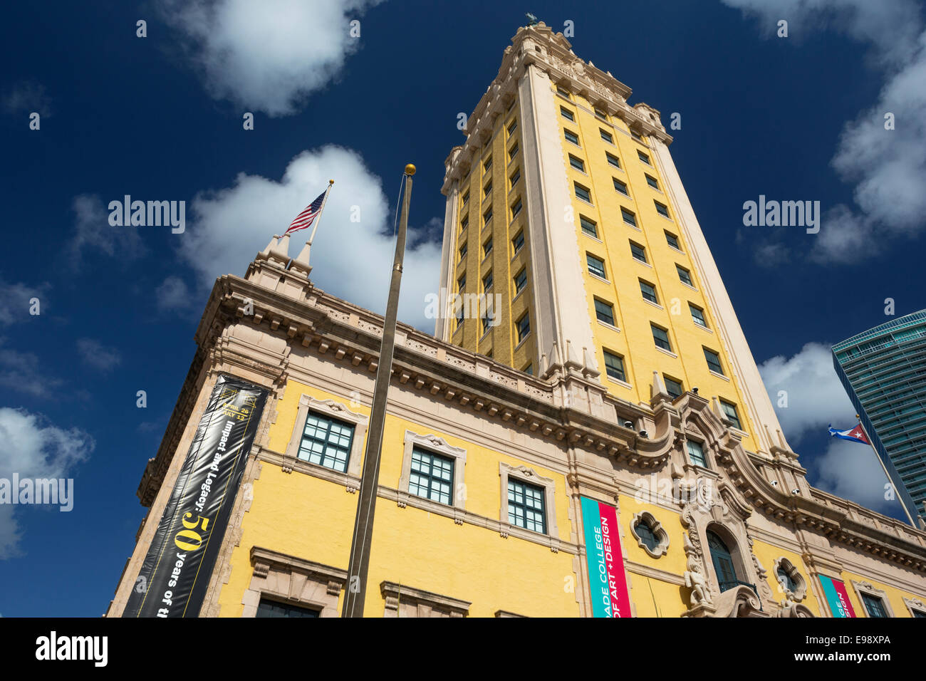 FREEDOM TOWER (OPÉGEORGE A FULLER 1925) MUSEUM FÜR ZEITGENÖSSISCHE KUNST MIAMI DADE COLLEGE DOWNTOWN MIAMI FLORIDA USA Stockfoto