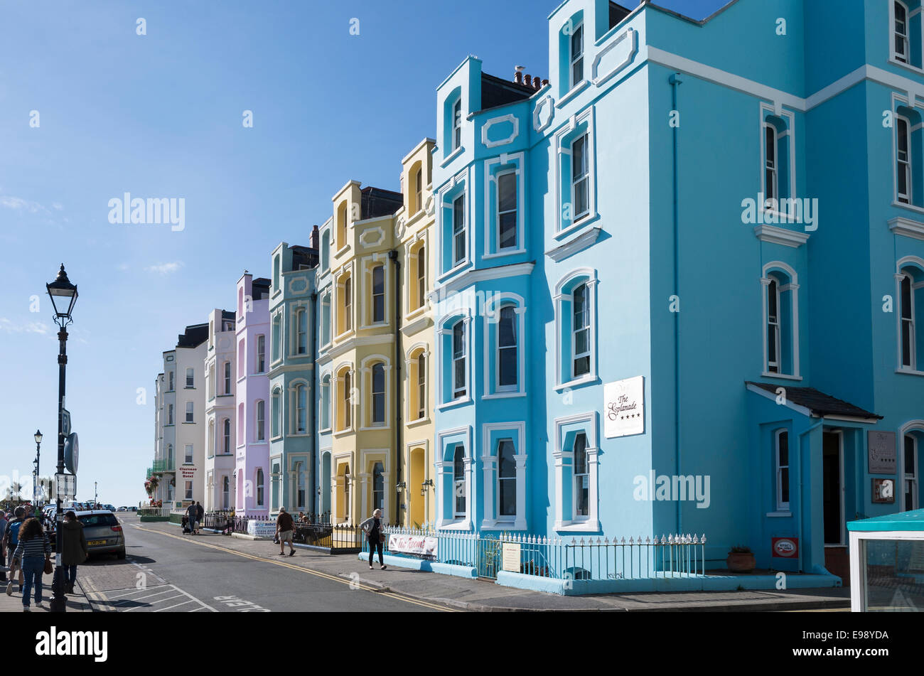 Hotels am Meer in Tenby South Wales UK Stockfoto