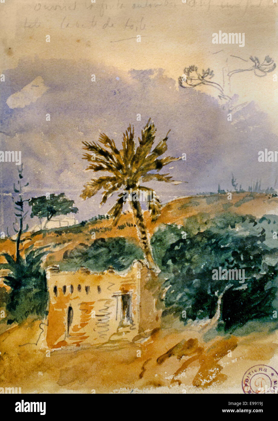 Landschaft Meknes 1832 (marokkanische Marokko) Eugene Delacroix 1798-1863 Frankreich Französisch Stockfoto