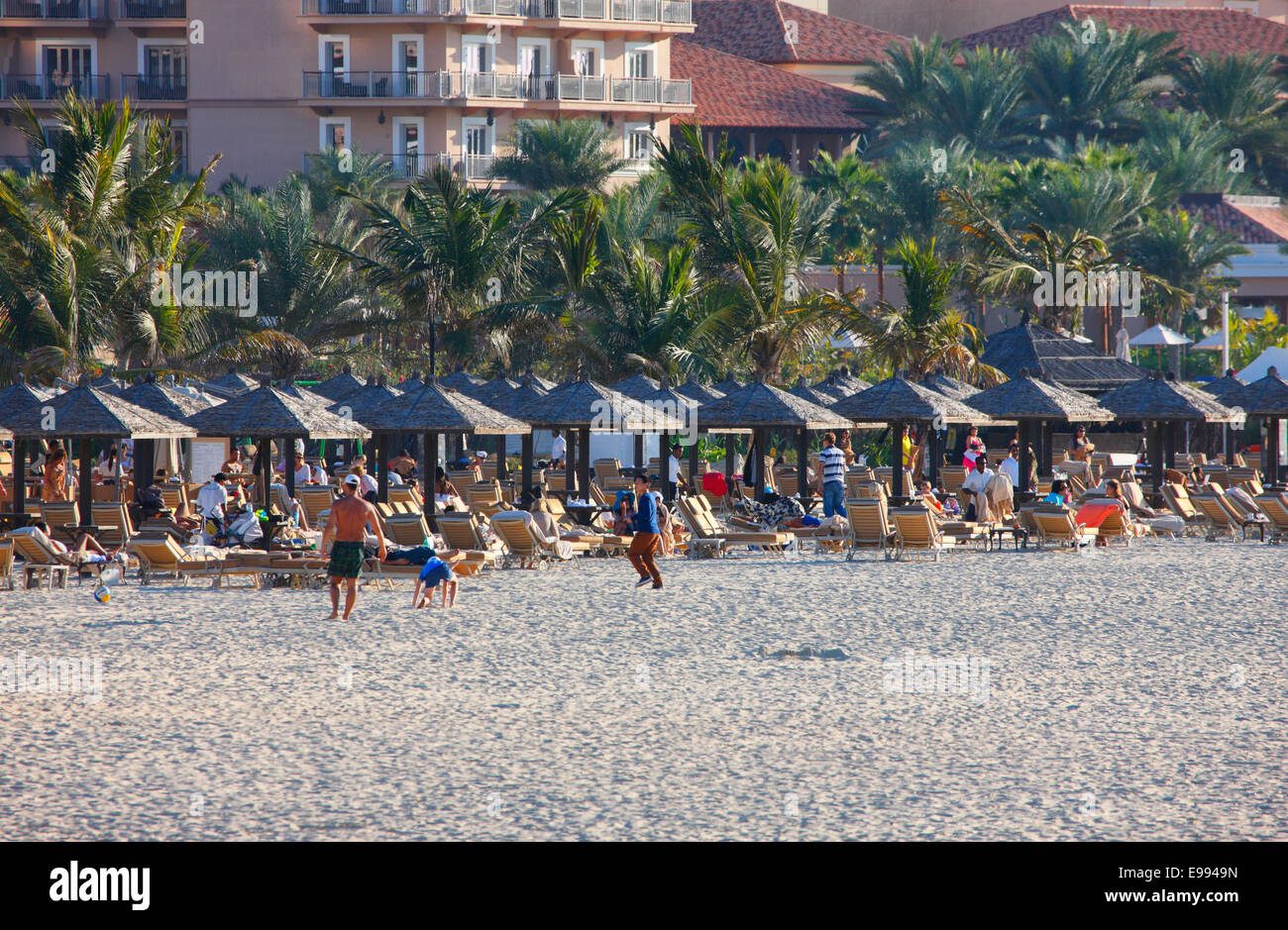 Dubai - Jumeirah Strand Stockfoto
