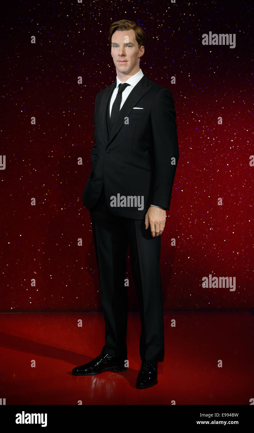 Die Wachsfigur von Benedict Cumberbatch ist Unveild bei Madame Tussauds London. Stockfoto