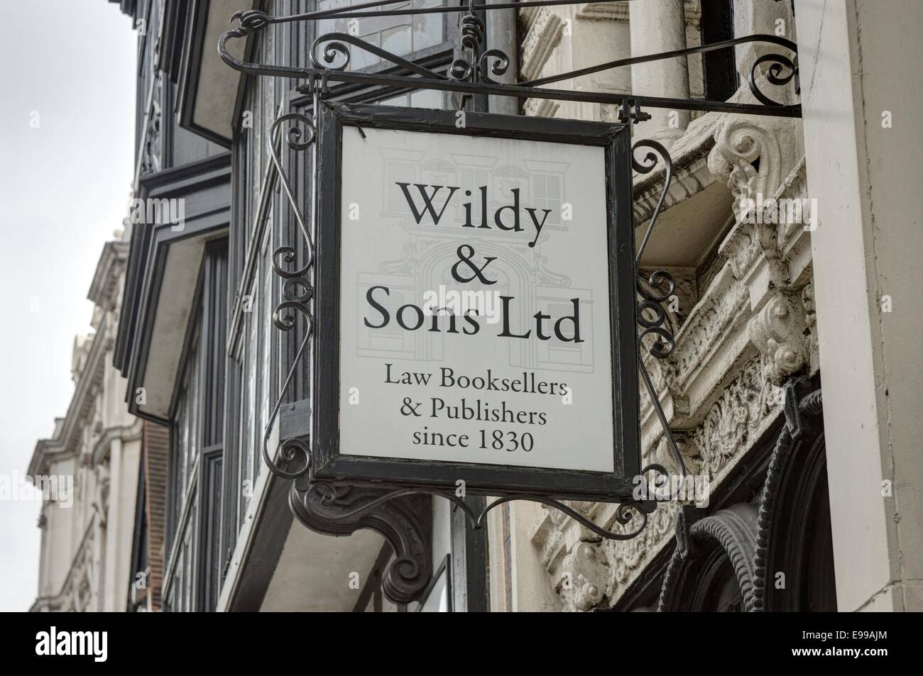 rechtliche Buchhändler, Fleet Street, London Stockfoto