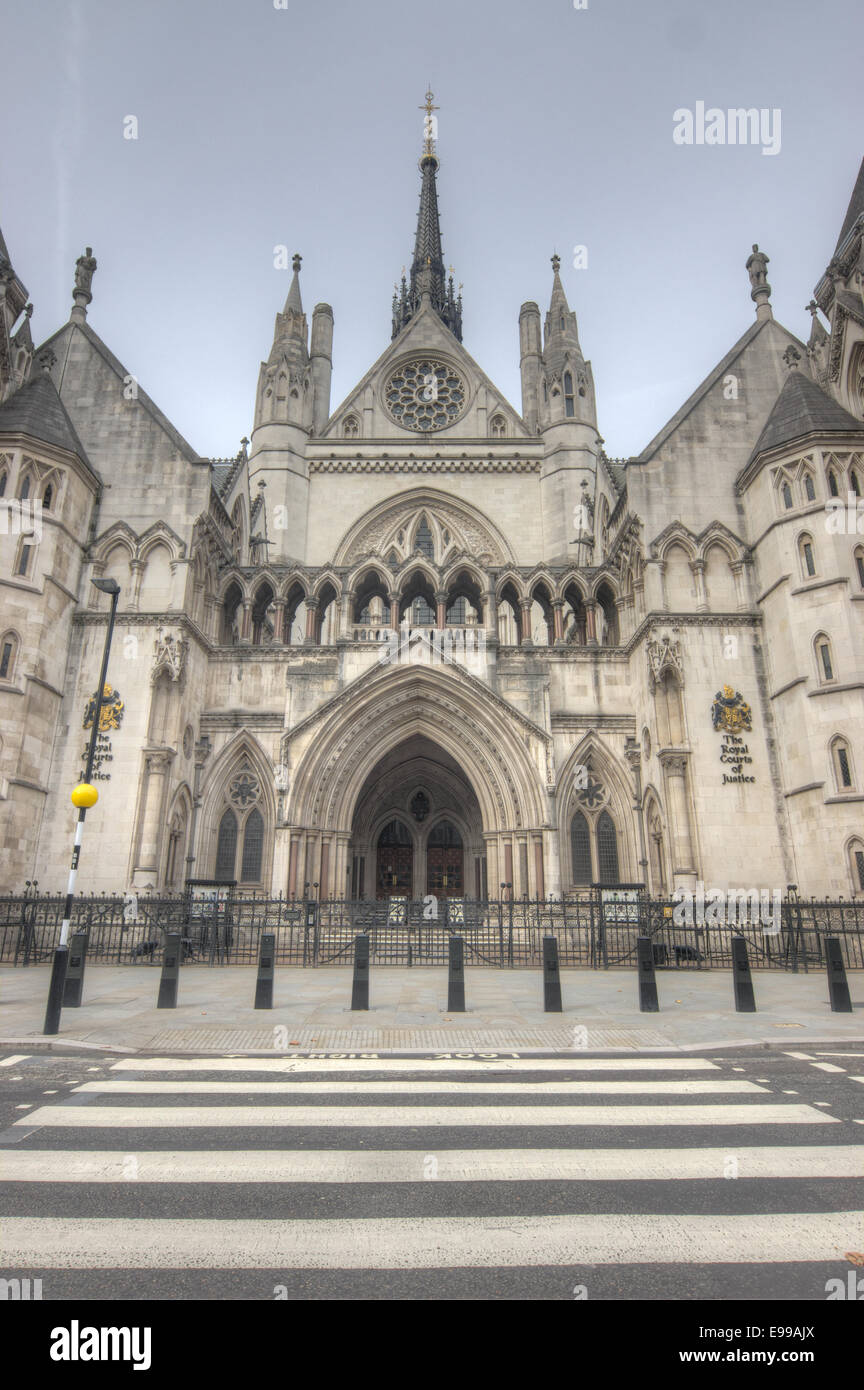 Die Königliche Gerichtshöfe London.  Der High Court Stockfoto