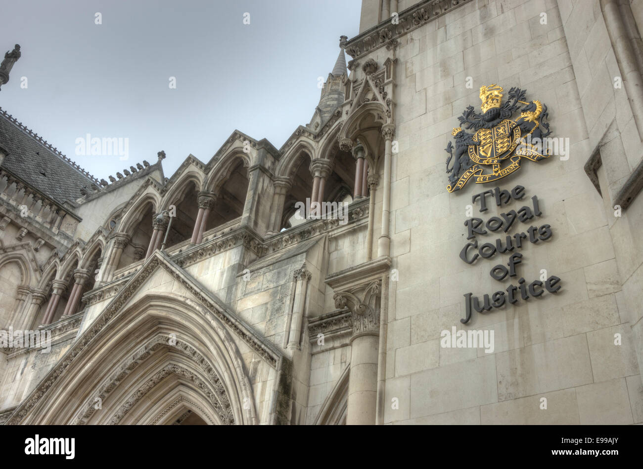 Die Königliche Gerichtshöfe London.  Der High Court Stockfoto