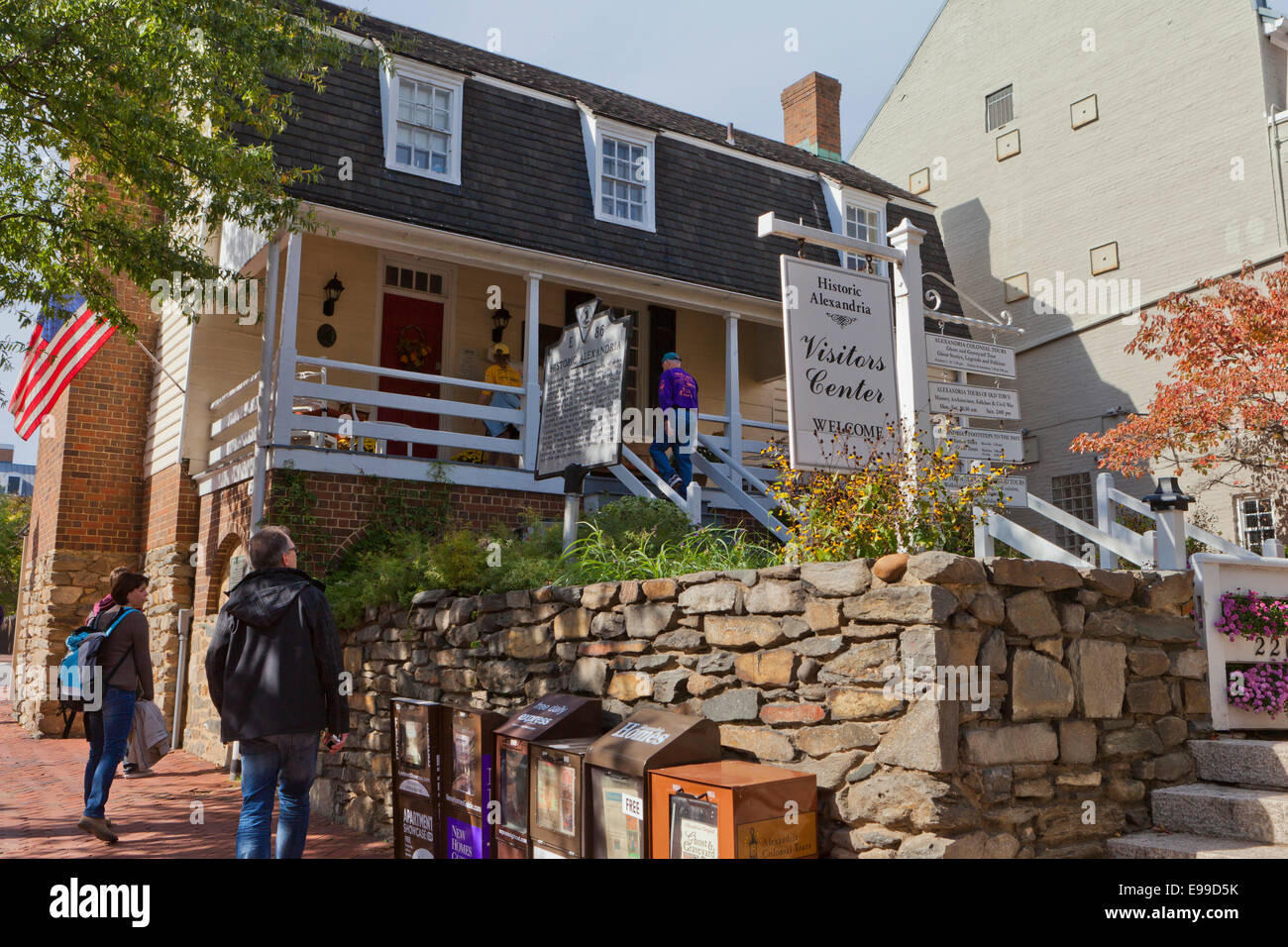 Old Town Alexandria Besucherzentrum - Virginia USA Stockfoto