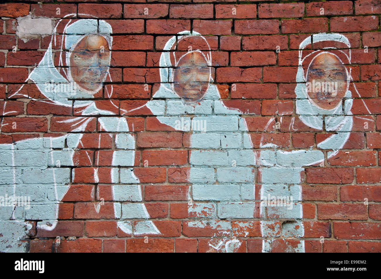 Meer, Sand und Spray urban Arts Festival, Blackpool, England, UK Stockfoto