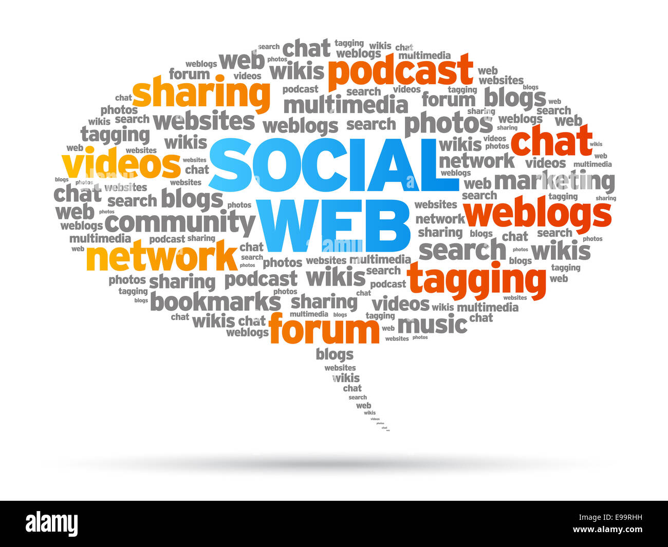 Social Web Stockfoto
