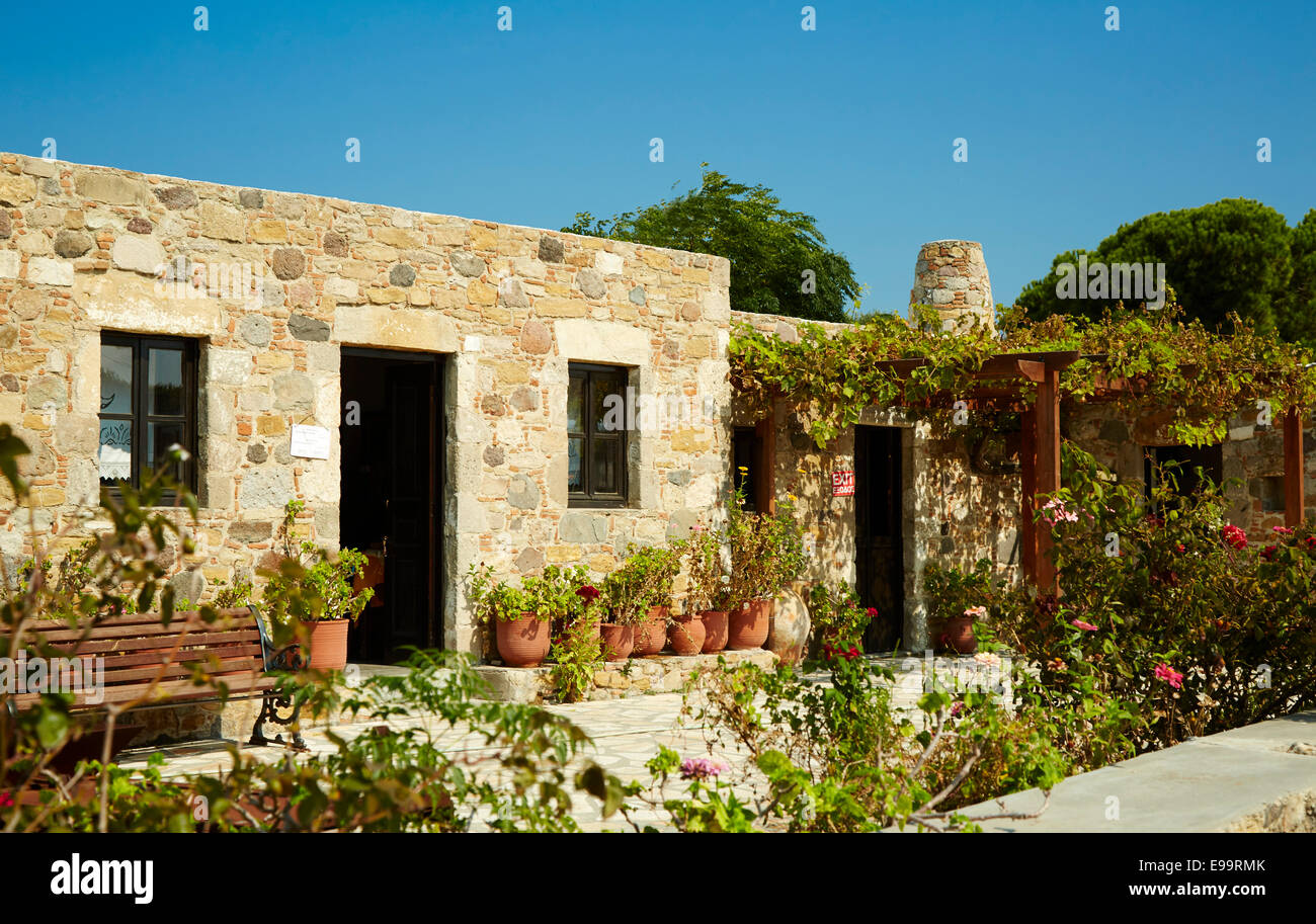 Traditionelles Haus auf der Insel Kos Stockfoto