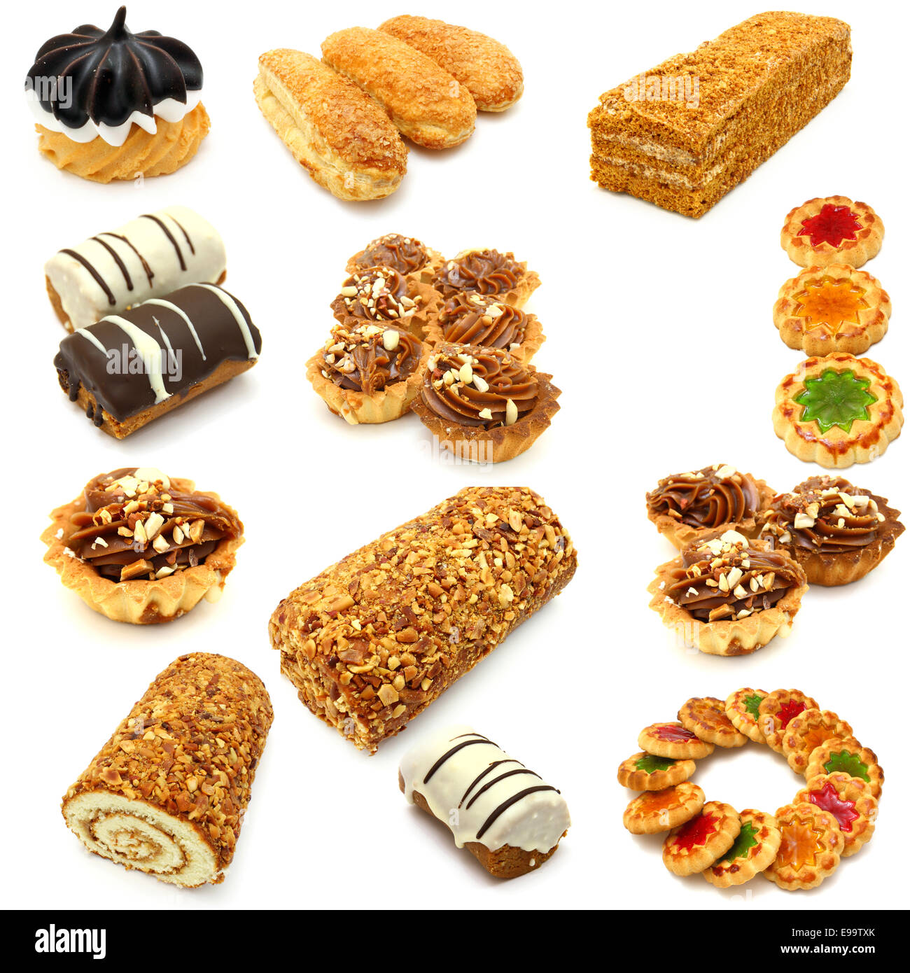 Satz von cookies Stockfoto