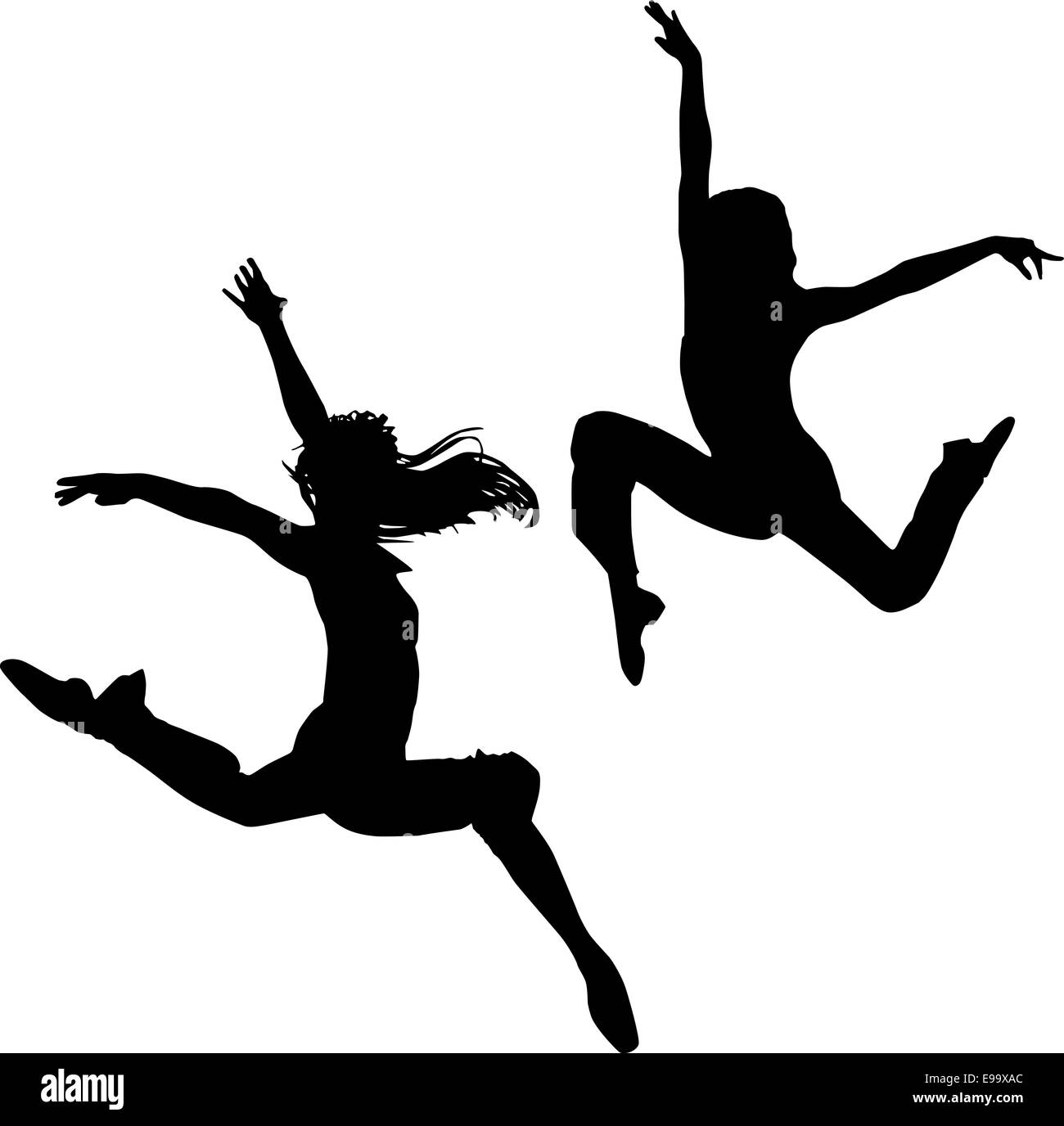 Jugendliche zu springen Stockfoto