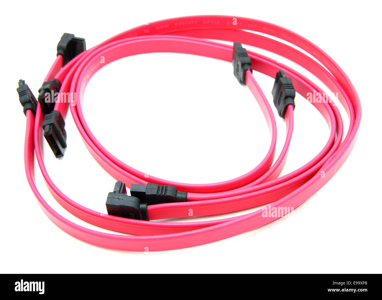 Serial-ATA-Kabel Stockfoto