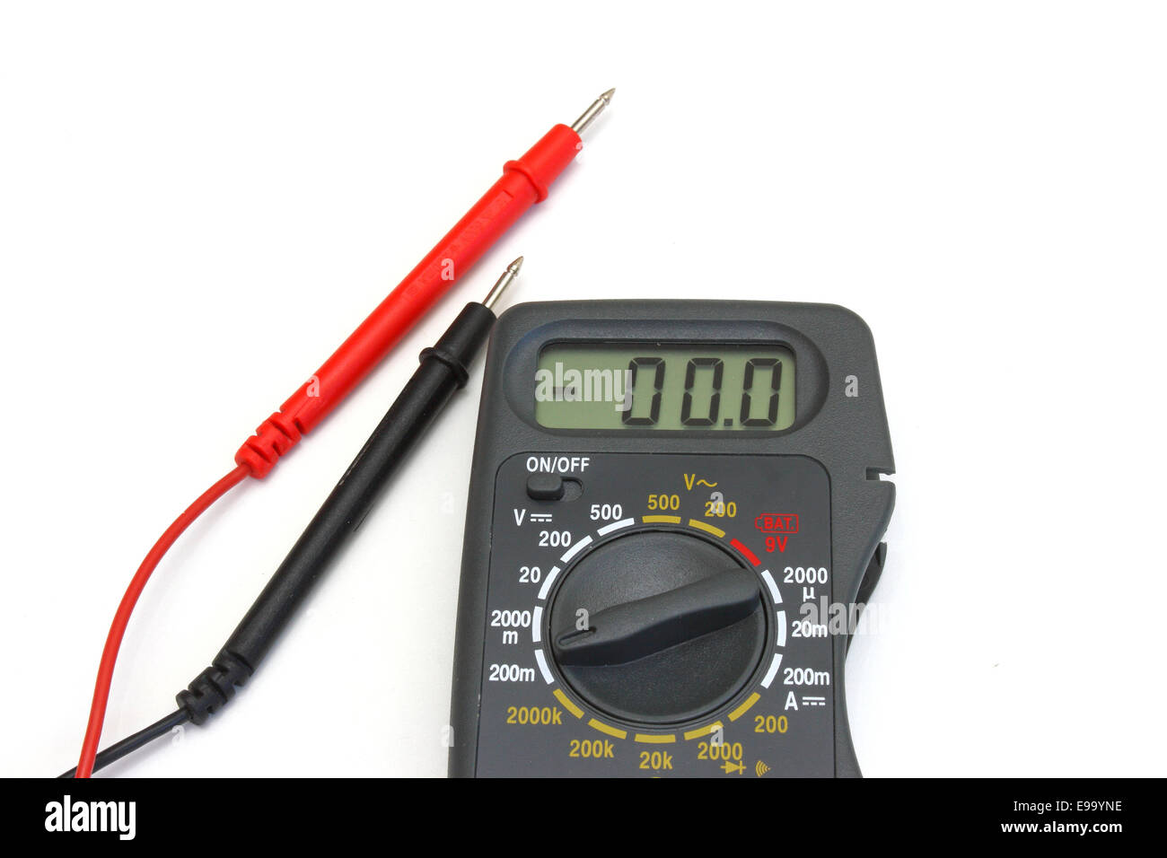 Elektrische multimeasures Stockfoto