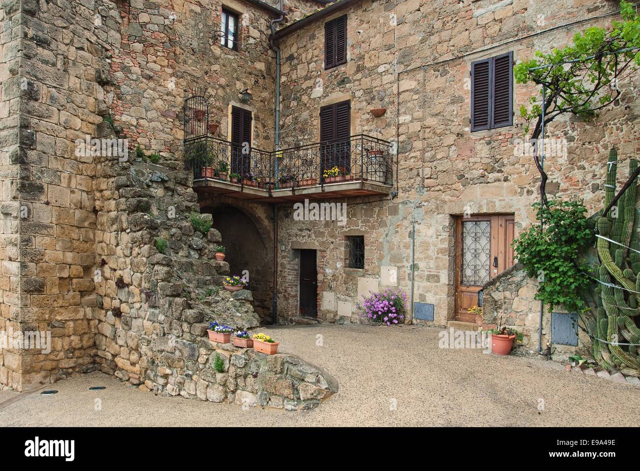 Schönen malerischen Winkel der ländlichen Toskana Stockfoto
