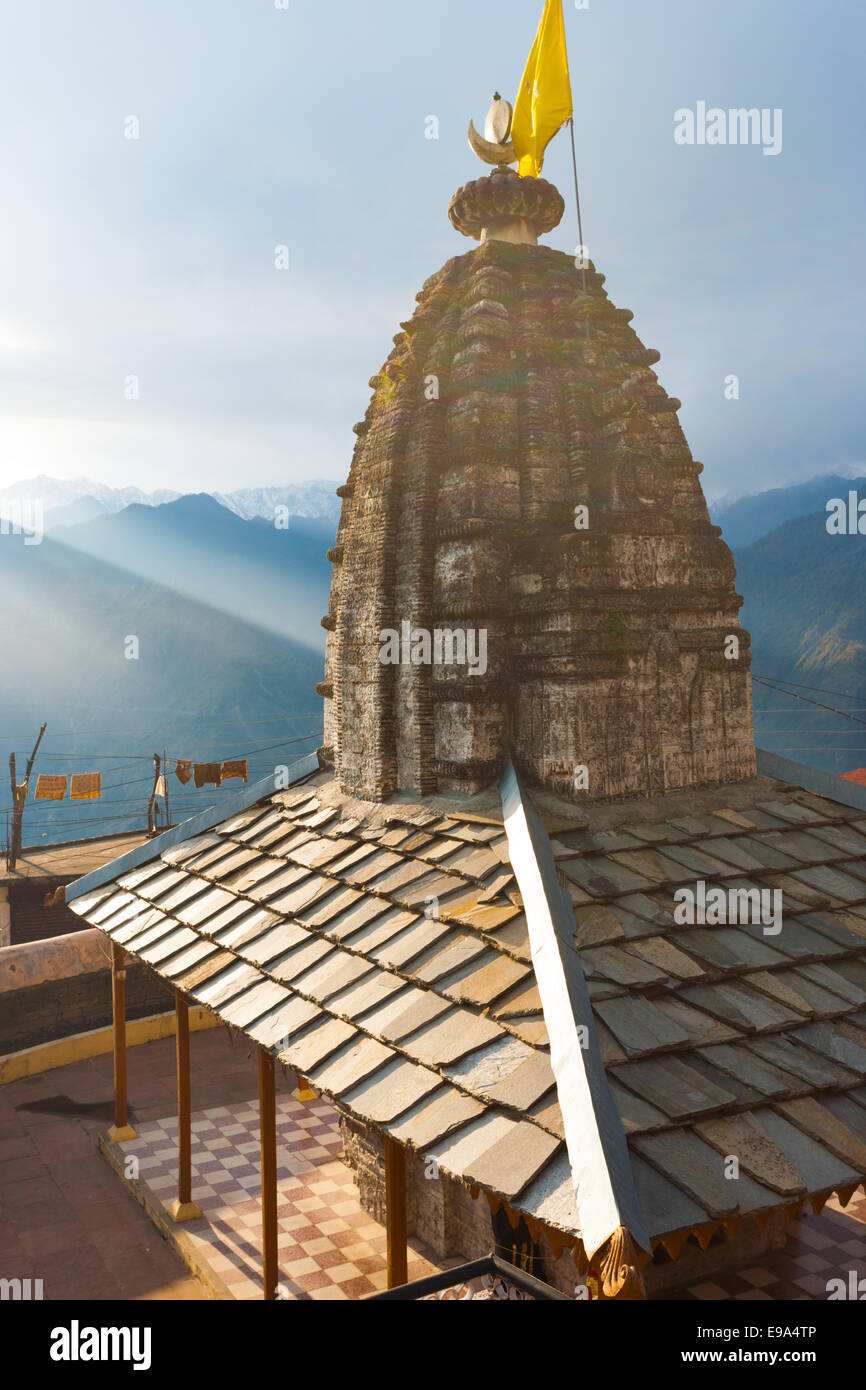 Bhimakali Tempel Gebirge Landschaft V Stockfoto