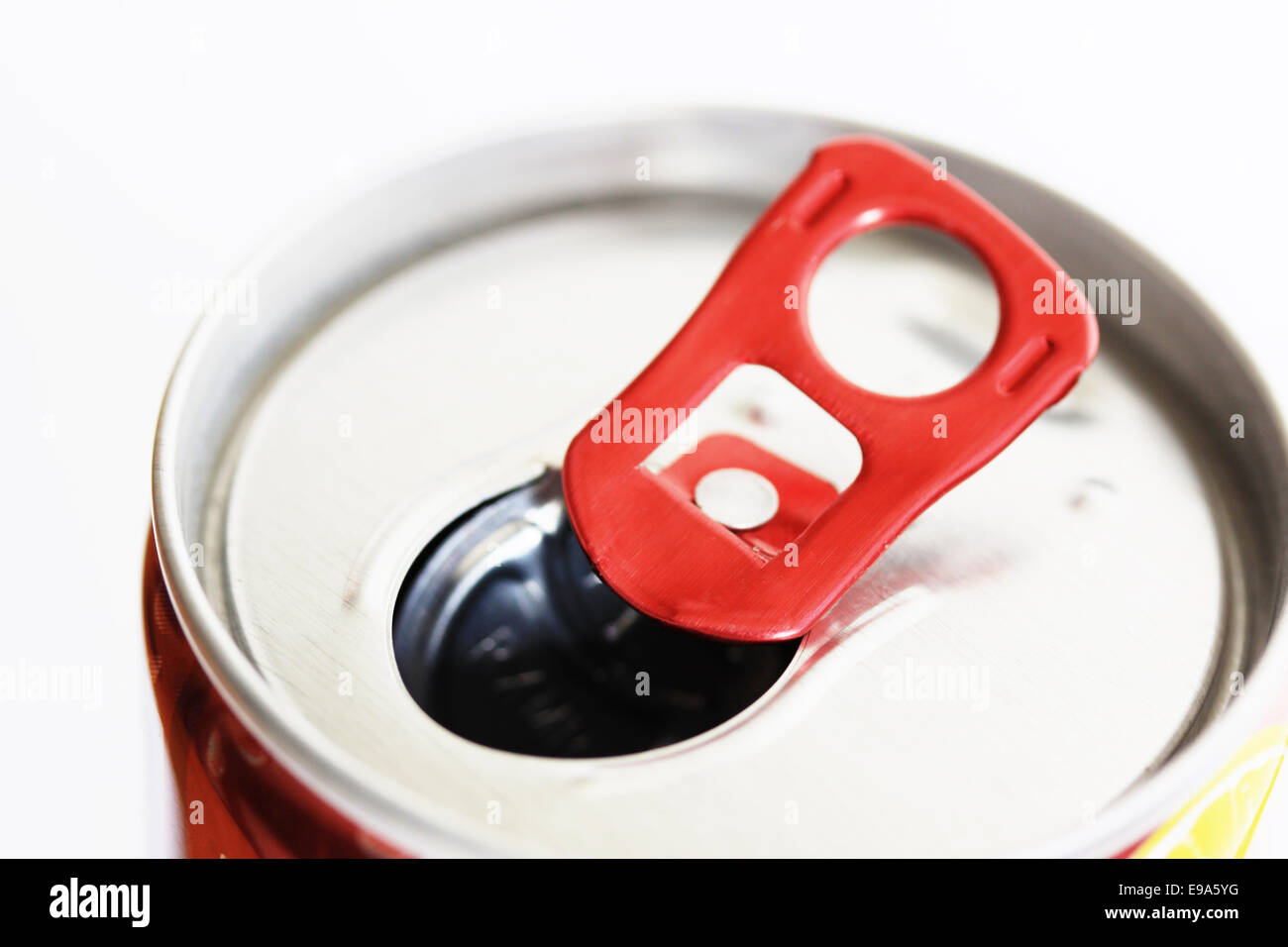 kann mit rotem ring Stockfoto