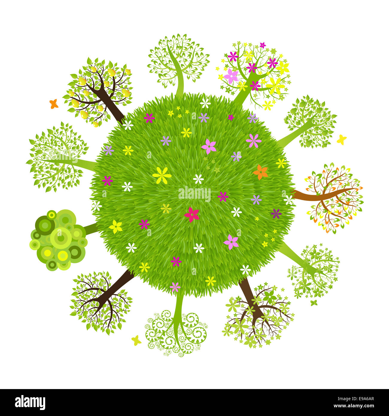 Öko Planet Stockfoto